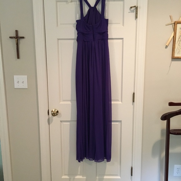 David’s Bridal Y-Neck Long Mesh Dress - Picture 8 of 8